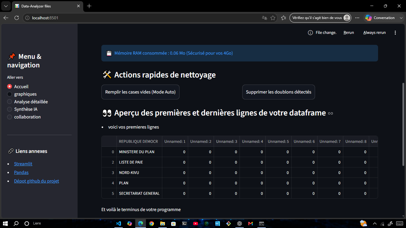 Data Analyzer Screenshot